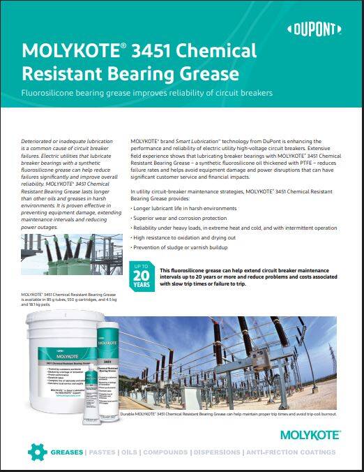 DuPont MOLYKOTE 3451 Bearing Grease | PTFE-Reinforced Fluorosilicone, Chemical Resistant – 100 g - 3