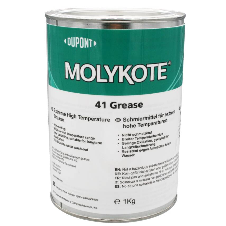 DuPont™ MOLYKOTE® 41 Extreme High Temperature Grease – Sentetik Bazlı, Yüksek Sıcaklığa Dayanıklı Gres Yağı – 1 Kg - 1