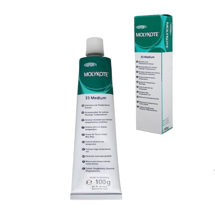 DuPont™ MOLYKOTE® 33 Medium Grease 100g | Low-Temp Silicone, Water-Resistant - 1