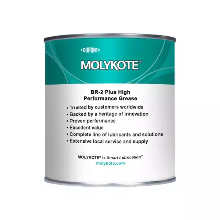 DuPont MOLYKOTE BR-2 Plus High Performance Grease – Long-Life Heavy-Duty Bearing Grease with High Wear Resistance – 1 KG - 2