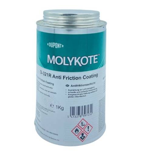 DuPont™ MOLYKOTE® D-321 R Anti-Friction Coating - Kuru Film Yağlayıcı – Yüksek Sıcaklık ve Aşırı Koşullar İçin Katı Yağlayıcı Kaplama - 1 Kg - - DuPont™ MOLYKOTE®