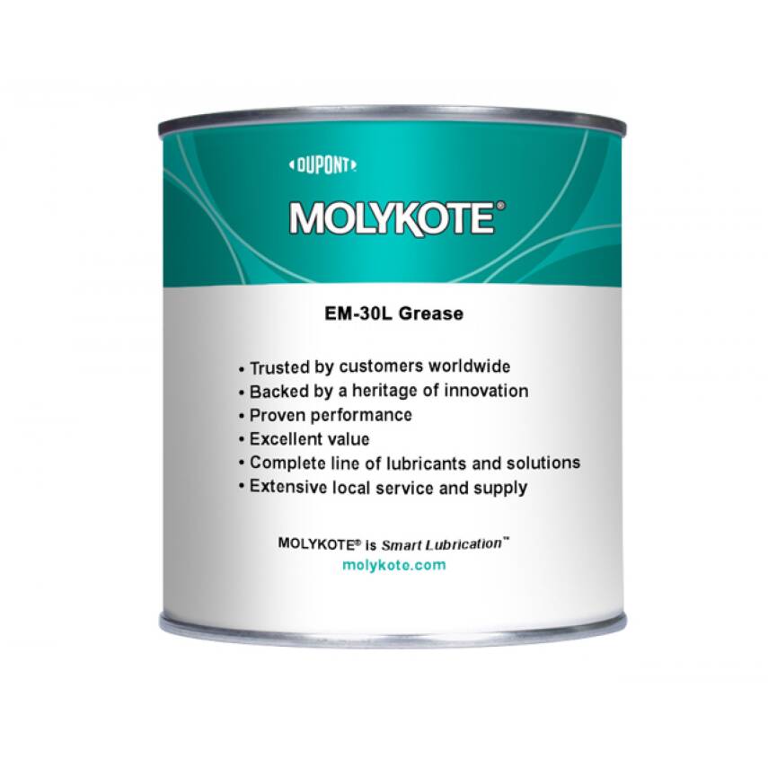 DuPont™ MOLYKOTE® EM-30 L Gres – Plastik Bileşenler İçin Yüksek Performanslı Yağlayıcı - 1 Kg - - 1