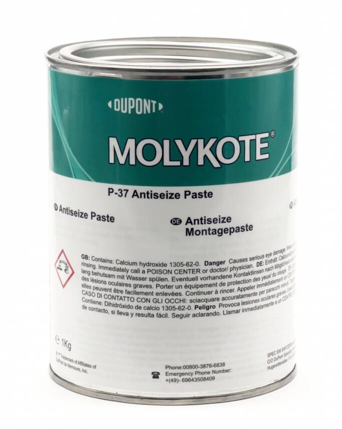 DuPont™ MOLYKOTE® P-37 Anti-Seize Paste - Yuksek Sicaklik ve Civata Baglantilari Icin Pasta - 500 GR - - 1