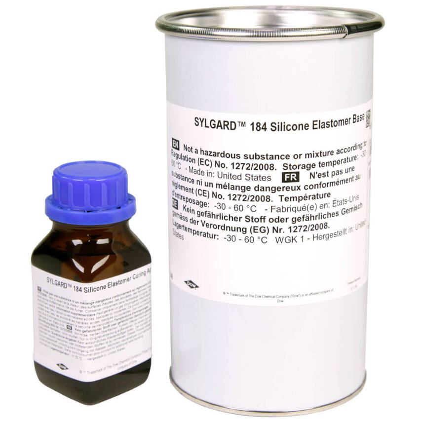 SYLGARD 184 Silikon Elastomer Kit | Elektronik Dolgu ve Koruma Silikonu - 1 .1 Kg - - 1